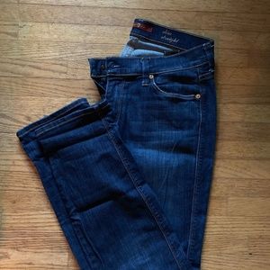 7 for all mankind straight leg jeans - 28
